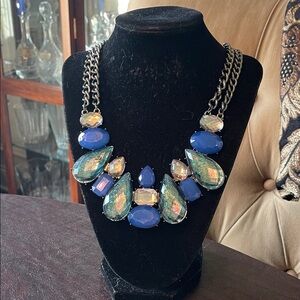 #136 - LIVE SHOW - Simply Vera Blue & Iridescent Statement Necklace